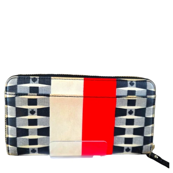 Kate Spade Signature Spade Lacey Wallet - Black/ Cream/Red (Style PWRU2968) - Picture 4 of 16